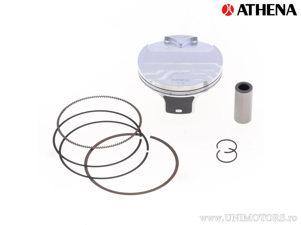 4t piston forjat Ø 77,96 mm pentru cilindru Athena și OE - Athena