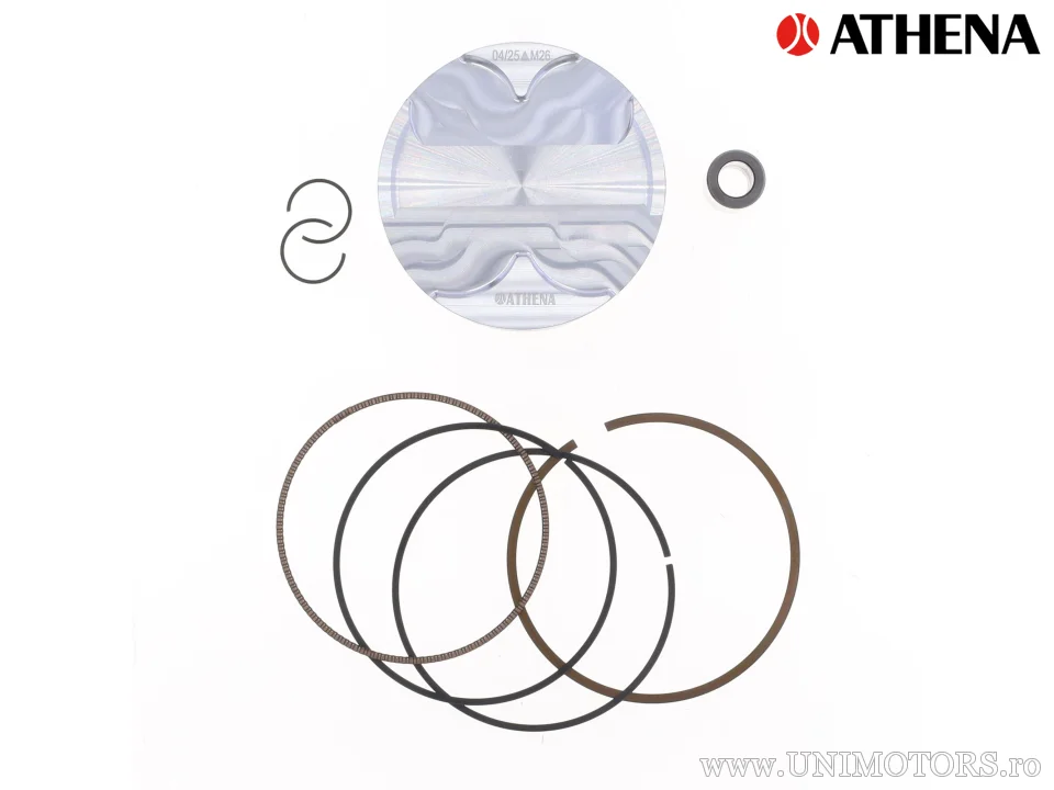 4t piston forjat Ø 77,97 mm pentru cilindru Athena și OE - Athena