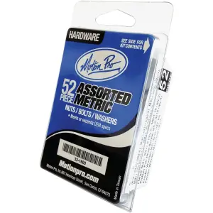 52 Piece Metric Hardware Kit - Silver, Zinc - 24040549