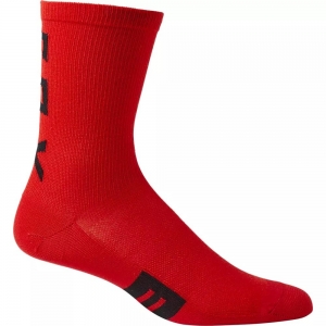 6" FLEXAIR MERINO SOCK [FLO RED]: Maat - S/M