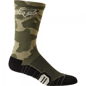 8" RANGER CUSHION SOCK [GRN CAM]: Size - L/XL