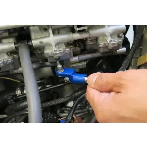 90° Carburateur gereedschap met bits - Zilver - MP080229