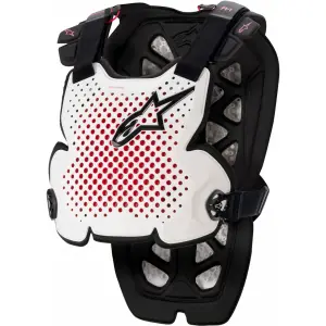 A-1 Pro Brustschutz - Schwarz, Weiß, Rot - Erwachsen - M/L - 27011149