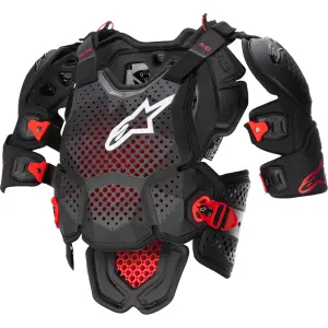 A-10 v2 Full Chest Guard - Black, Red, Anthracite - Adult - XS/S - 27011144