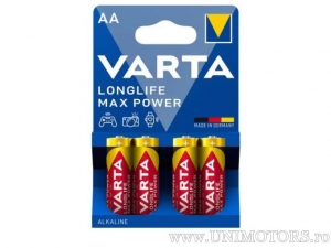 AA Alkaline Longlife Max Power 1.5V elem blister készlet 4db - Varta