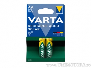AA oplaadbare batterij ACCU Solar 1.2V 800mAh blister set 2st - Varta