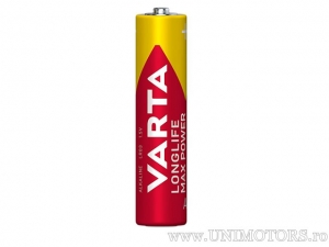 AAA Alkaline Longlife Max Power Batterie 1,5V Blisterpackung mit 4 Stück - Varta