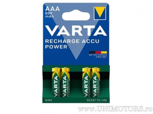 AAA Oplaadbare Batterij ACCU Power 1.2V 800mAh blister set van 4 stuks - Varta