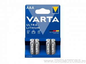 AAA Ultra Lithium 1.5V batterij blister set 4st. - Varta