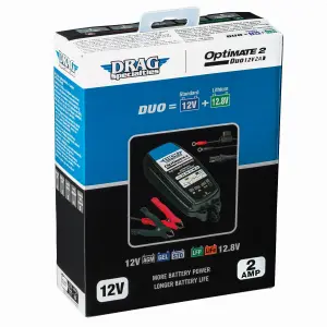 Acculader Drag Specialties OPTIMATE 2 DUO EU - Blauw - 38070698