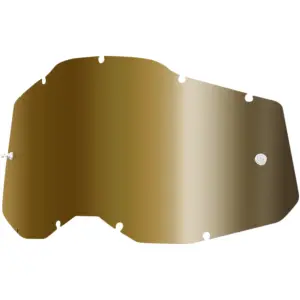 Accuri 2/Racecraft 2/Strata 2 Goggle-Glas - Gold, Spiegel - Erwachsen - 26020909