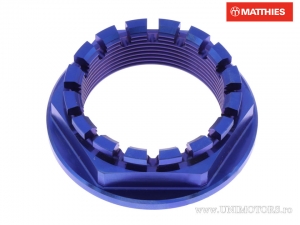 Achsmutter M38 x 1.50 mm blauer Titan - JM