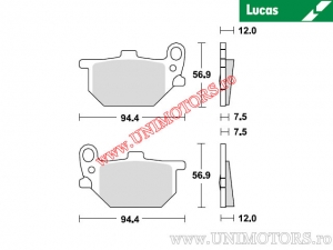 Achterremblokken - MCB503 organisch - Lucas TRW
