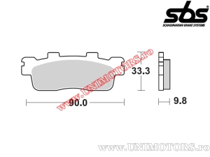 Achterremblokken - SBS 204CT (koolstoftechnologie) - (SBS)