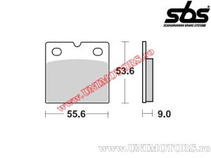 Achterremblokken - SBS 506LS (metallic / gesinterd) - (SBS)
