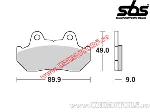 Achterremblokken - SBS 572LS (metalen / gesinterd) - (SBS)