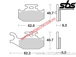 Achterremblokken - SBS 816SI (metal / gesinterd) - (SBS)