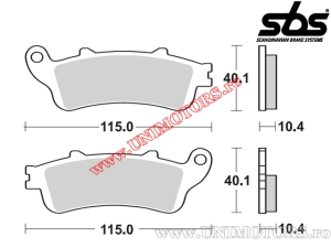 Achterremblokken - SBS 880LS (metal / gesinterd) - (SBS)