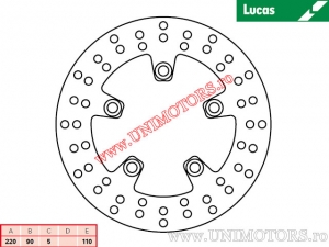 Achterremschijf MST246 star - Lucas TRW
