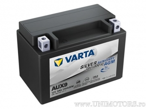Acumulador auxiliar AGM AUX9 Silver Dynamic 12V 9Ah - Varta