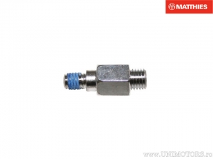 Adaptador de espejo cromado de rosca interna a brazo M8x1.25 a rosca externa M10x1.25mm - JM