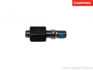 Adattatore specchio, nero, da filetto interno a braccio M8x1.25, a filetto esterno M8x1.25mm - JM