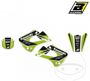 Adesivos de carenagem - Kawasaki KX 85 A 17/14 polegadas ('01-'13) / KX 85 B 19/16 polegadas ('07-'13) - JM