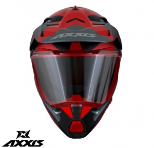 Adventure/Touring/Off-Road Helmet Axxis Model Wolf DS Hydra B5 Matte Red - Matte Red, L (59/60cm)