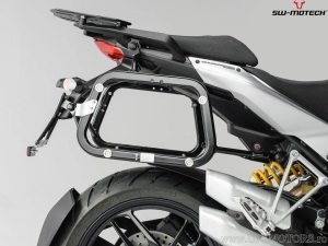 AERO ABS Side Case Set (2x25L) and EVO Holders - 50.0L - Ducati Multistrada 1200 ('10-'14) - SW-Motech