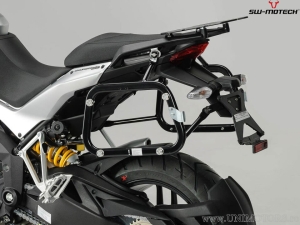 AERO ABS Side Case Set (2x25L) and EVO Holders - 50.0L - Ducati Multistrada 1200 ('10-'14) - SW-Motech