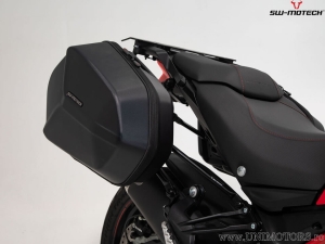 AERO ABS Side Case Set (2x25L) and PRO Mounts - 50.0L - Ducati Multistrada 1200/1260/950/V2 - SW-Motech