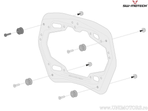 AERO ABS Side Case Set (2x25L) and PRO Racks - 50.0L - Honda X-ADV ('20-) - SW-Motech
