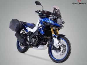 AERO ABS Side Case Set (2x25L) and PRO Racks - 50.0L - Suzuki V-Strom 1050DE ('21-) - SW-Motech