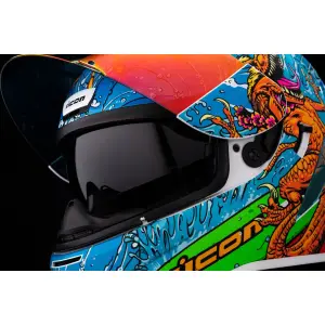Airform™ Dino Fury Helm - Blauw - Volwassene - L - 010114792