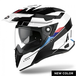 AIROH COMMANDER SKILL WHITE GLOSS: Größe - XL