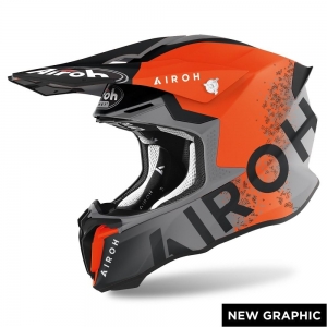 AIROH TWIST 2.0 BIT ORANGE MATT: Size - XL
