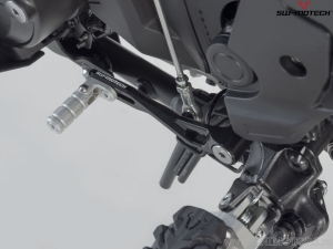 Aluminum gear shift lever black-silver color - Honda NT1100 ('21-) - SW-Motech