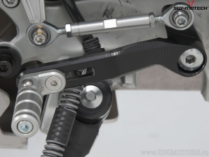 Aluminum gear shift pedal black-silver color - Ducati Multistrada V4 ('20-) - SW-Motech