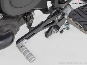 Aluminum gear shift pedal black-silver color - Harley-Davidson Pan America ('21-) - SW-Motech