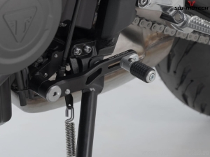 Aluminum gear shift pedal black-silver color - Triumph Trident 660 ('21-) - SW-Motech