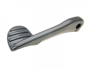 Aluminum Kick Starter Pedal (carbon look) - Adly (Her Chee) Silverfox 50 (<-'05) / Zongshen ZS50QT-4 (Cab 50) - Vicma