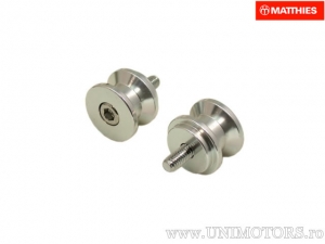 Aluminum Stand Support M6 x 1.0 x 25 mm Silver - JM