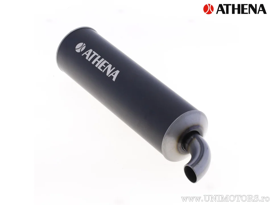 Amortizor de sunet din aluminiu negru ø70mm x 250mm - Athena