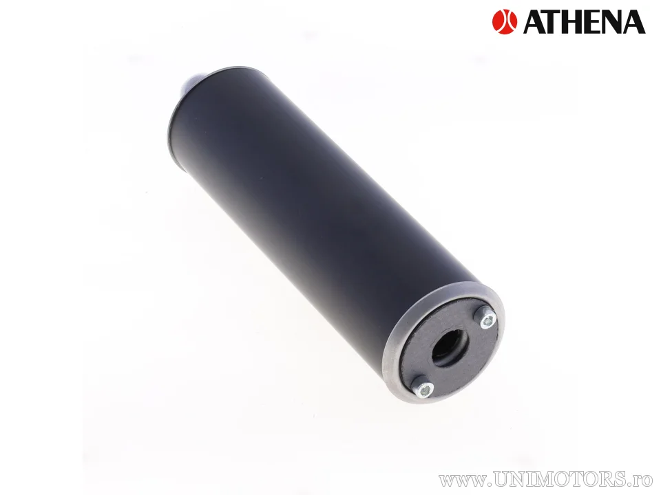 Amortizor de sunet din aluminiu negru ø70mm x 250mm - Athena