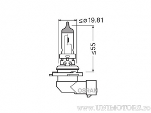 Ampoule de Phare HB4 P22d Night Breaker Laser 12V 51W Ensemble de 2 Pièces - Osram