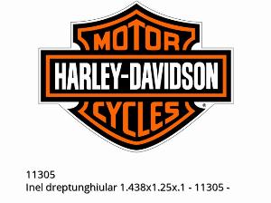 ANEL RETANGULAR 1.438X1.25X.1 - 11305 - Harley-Davidson