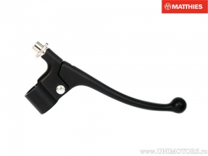 Ansamblu maneta dreapta universal culoare neagra pentru ghidon 22mm - JM