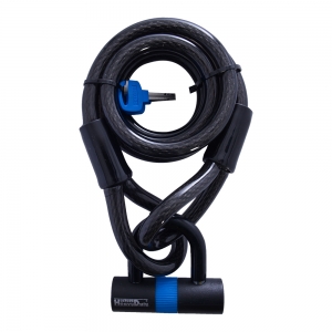 Antivol pour moto avec boucle, câble et cadenas 2 m x 15 mm - Oxford