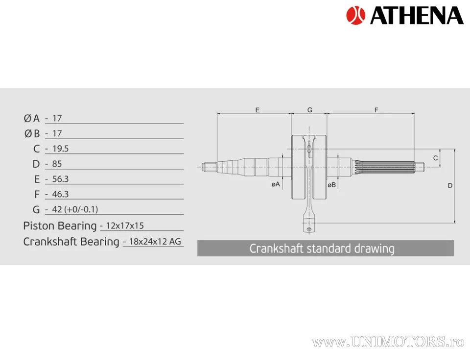 Arbore cotit Athena Racing, Minarelli AM - Athena