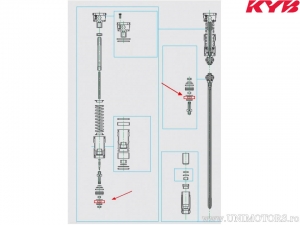 Arc supapa revenire 8mm - Kawasaki KX 450 F ('06) / KX 450 F ('13-'14) - Kayaba